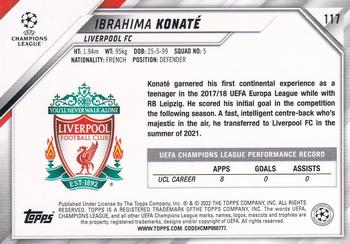 2021-22 Topps UEFA Champions League - Sparkle Foil #117 Ibrahima Konaté Back
