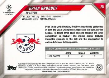 2021-22 Topps UEFA Champions League - Starball Foil #25 Brian Brobbey Back