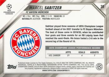 2021-22 Topps UEFA Champions League - Starball Foil #38 Marcel Sabitzer Back