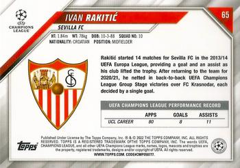 2021-22 Topps UEFA Champions League - Starball Foil #65 Ivan Rakitic Back