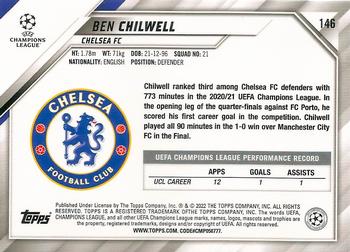 2021-22 Topps UEFA Champions League - Starball Foil #146 Ben Chilwell Back