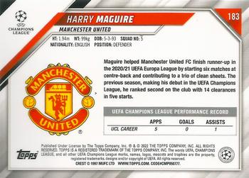 2021-22 Topps UEFA Champions League - Starball Foil #183 Harry Maguire Back