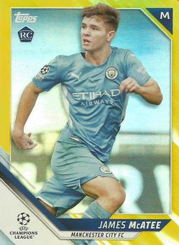 2021-22 Topps UEFA Champions League - Yellow Foil #112 James McAtee Front