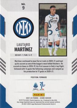 2021-22 Score Serie A #9 Lautaro Martinez Back