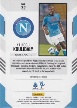 2021-22 Score Serie A #32 Kalidou Koulibaly Back