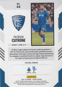 2021-22 Score Serie A #44 Patrick Cutrone Back