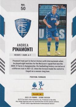 2021-22 Score Serie A #50 Andrea Pinamonti Back