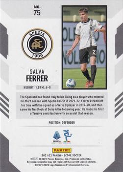 2021-22 Score Serie A #75 Salva Ferrer Back