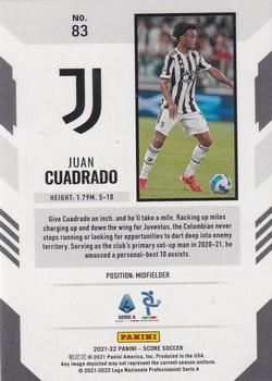 2021-22 Score Serie A #83 Juan Cuadrado Back