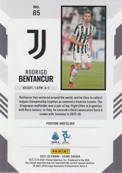 2021-22 Score Serie A #85 Rodrigo Bentancur Back