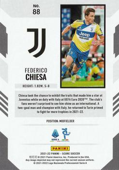 2021-22 Score Serie A #88 Federico Chiesa Back