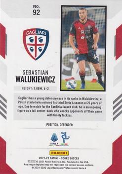 2021-22 Score Serie A #92 Sebastian Walukiewicz Back