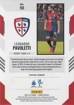 2021-22 Score Serie A #98 Leonardo Pavoletti Back