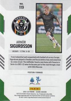 2021-22 Score Serie A #119 Arnor Sigurdsson Back