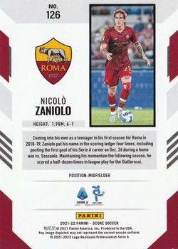 2021-22 Score Serie A #126 Nicolo Zaniolo Back