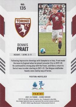 2021-22 Score Serie A #135 Dennis Praet Back