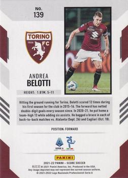 2021-22 Score Serie A #139 Andrea Belotti Back