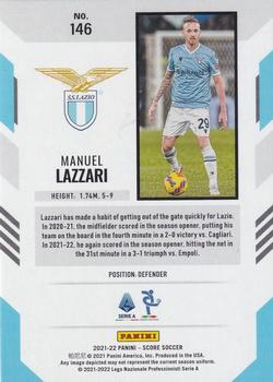 2021-22 Score Serie A #146 Manuel Lazzari Back