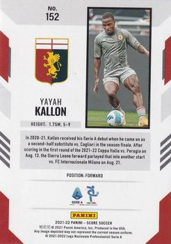 2021-22 Score Serie A #152 Yayah Kallon Back