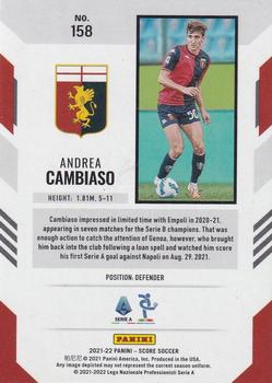 2021-22 Score Serie A #158 Andrea Cambiaso Back