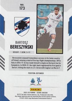 2021-22 Score Serie A #173 Bartosz Bereszynski Back