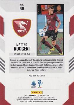 2021-22 Score Serie A - Red Lava #66 Matteo Ruggeri Back
