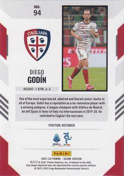 2021-22 Score Serie A - Red Lava #94 Diego Godin Back