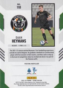 2021-22 Score Serie A - Red Lava #118 Daan Heymans Back