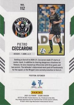 2021-22 Score Serie A - Red Lasers #112 Pietro Ceccaroni Back