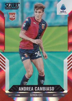 2021-22 Score Serie A - Red Lasers #158 Andrea Cambiaso Front