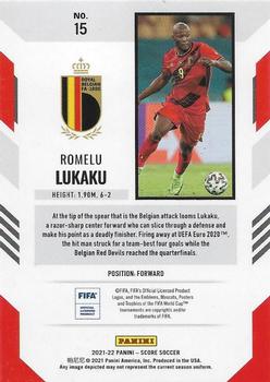 2021-22 Score FIFA - Red Lava #15 Romelu Lukaku Back