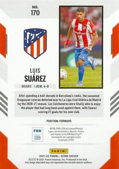2021-22 Score FIFA - Pink Lava #170 Luis Suarez Back