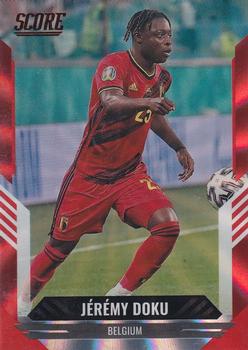 2021-22 Score FIFA - Red Lasers #19 Jeremy Doku Front