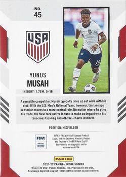 2021-22 Score FIFA - Pink Lasers #45 Yunus Musah Back