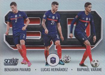 2021-22 Score FIFA - 3D #3 Benjamin Pavard / Lucas Hernandez / Raphael Varane Front