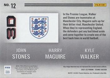 2021-22 Score FIFA - 3D #12 Kyle Walker / Harry Maguire / John Stones Back