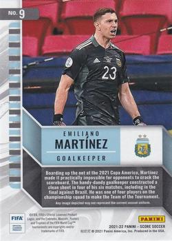 2021-22 Score FIFA - All Hands Team #9 Emiliano Martinez Back