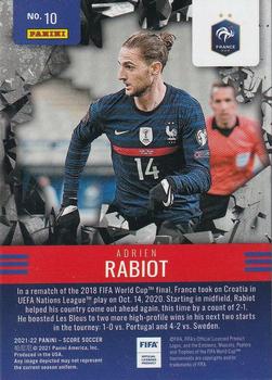 2021-22 Score FIFA - Breakthrough #10 Adrien Rabiot Back