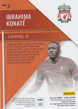 2021-22 Score FIFA - Hot Rookies #3 Ibrahima Konate Back