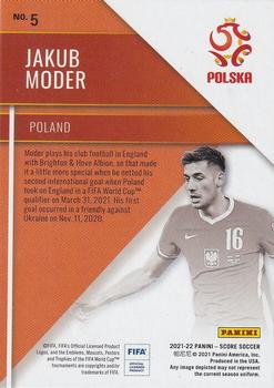 2021-22 Score FIFA - Hot Rookies #5 Jakub Moder Back