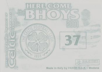 2000-01 Panini Here Come the Bhoys Celtic Football Club #37 Alan Stubbs Back