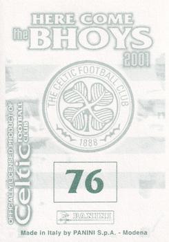 2000-01 Panini Here Come the Bhoys Celtic Football Club #76 Henrik Larsson Back
