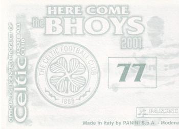 2000-01 Panini Here Come the Bhoys Celtic Football Club #77 Henrik Larsson Back