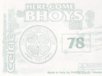 2000-01 Panini Here Come the Bhoys Celtic Football Club #78 Henrik Larsson Back