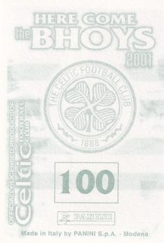 2000-01 Panini Here Come the Bhoys Celtic Football Club #100 Henrik Larsson Back