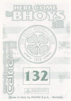 2000-01 Panini Here Come the Bhoys Celtic Football Club #132 Henrik Larsson Back