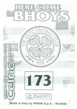 2000-01 Panini Here Come the Bhoys Celtic Football Club #173 Jock Stein Back