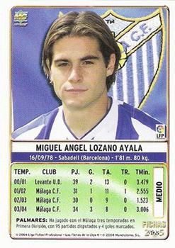 2004-05 Mundicromo Las Fichas de la Liga 2005 - Temporada 2004-05 #256 Miguel Angel Back