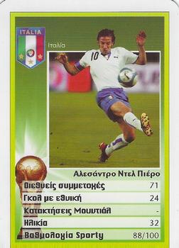 2006 Algida The Stars of World Cup #NNO Alessandro Del Piero Front
