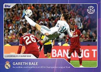 2022 Topps UEFA Champions League 30 Seasons Celebration #001 Gareth Bale Front